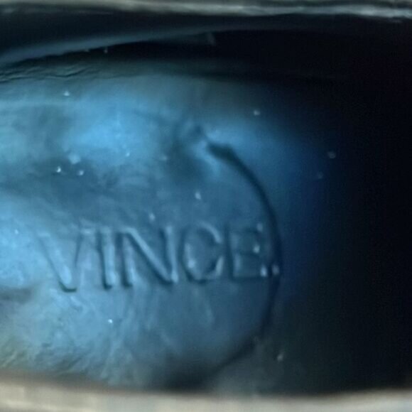 Vince Black Leather Heeled Ankle Booties Size 6.5‎ - Picture 10 of 12